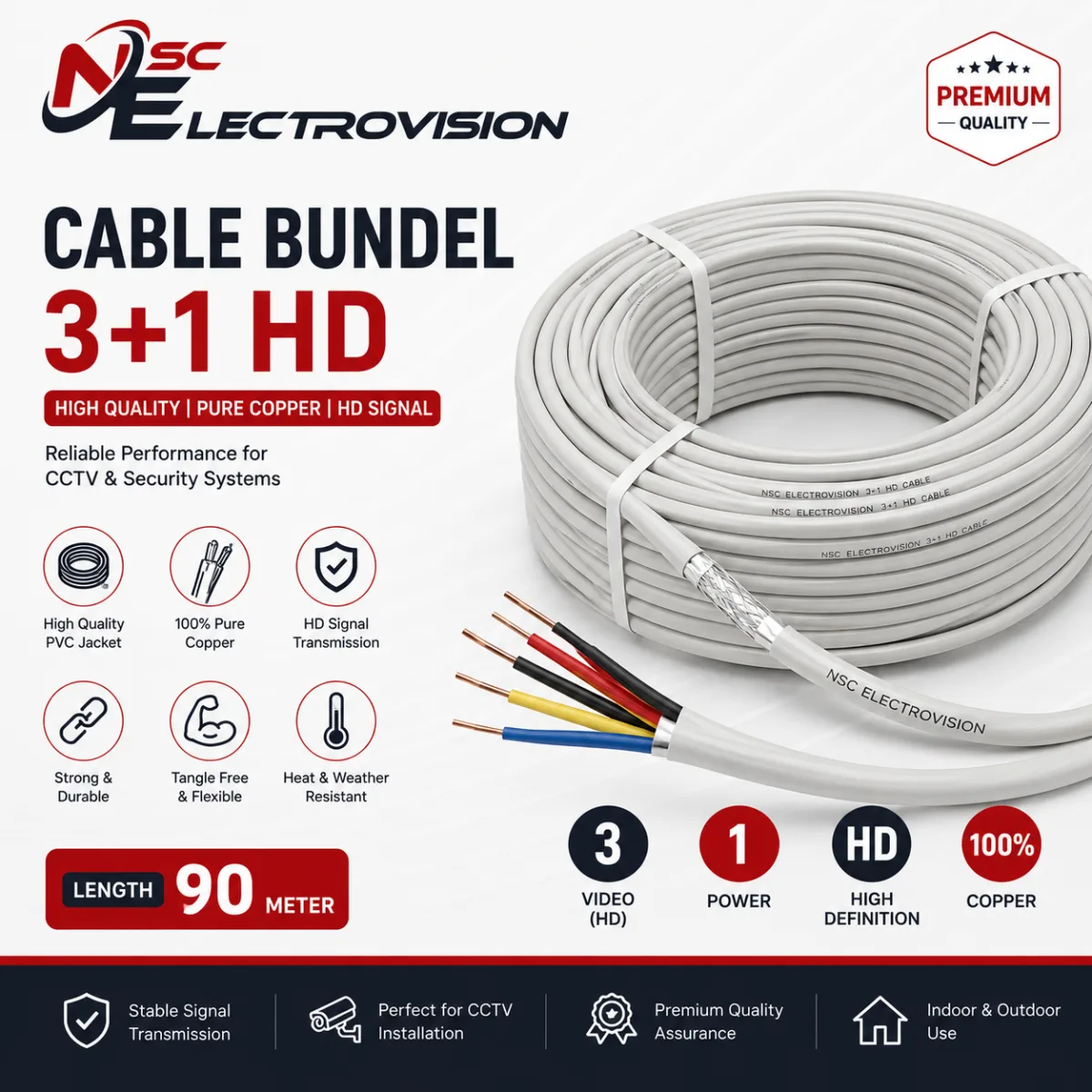 Cable Bundle 3+1 HD