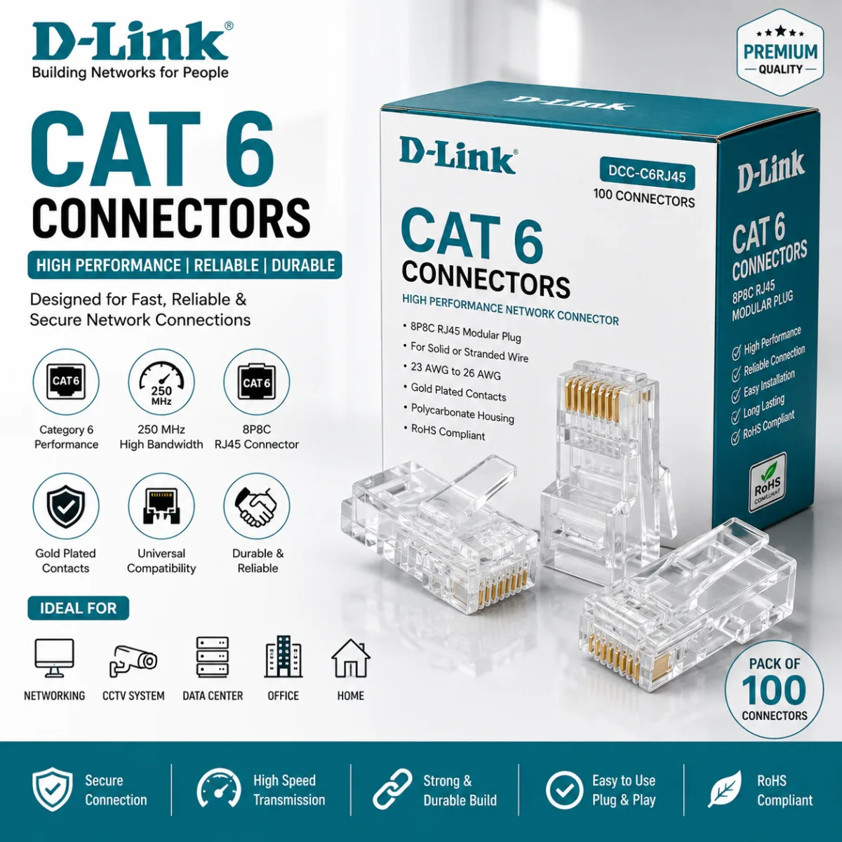 Cat 6 Connectors D-Link